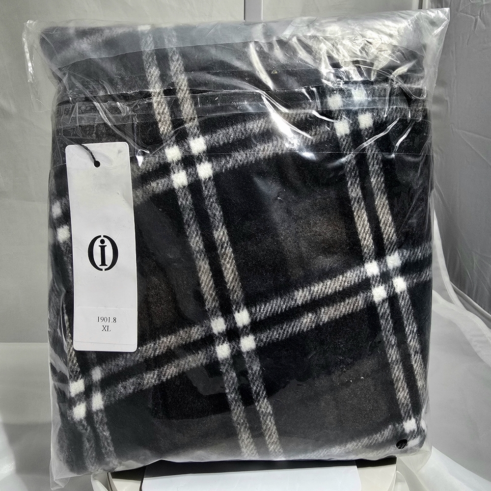 Ylingjun Long Tartan Plaid Wool A-line Skirt for Women with High Elastic Waist - Picture 3 of 10
